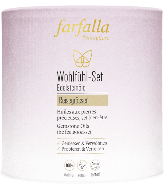 Farfalla Edelsteinöle Wohlfühl-Set, 7x 10 ml - Farfalla