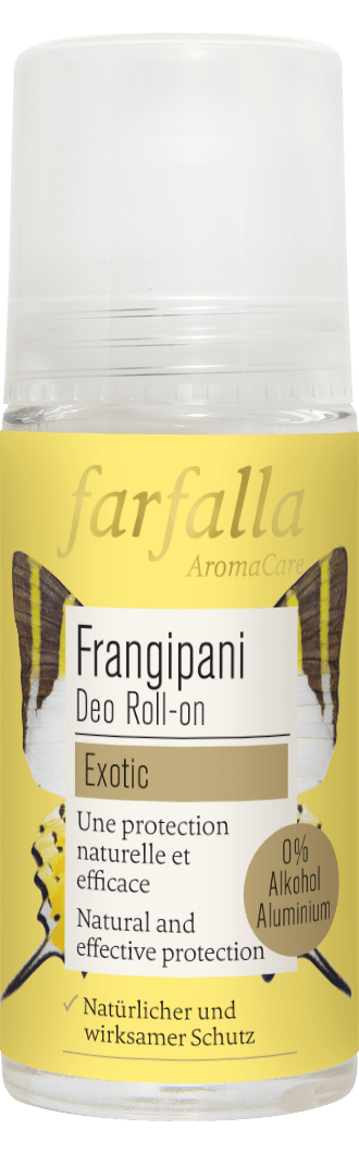 Farfalla – Frangipani Blumig-sanfter Deo Roll-on, 50 ml - Farfalla