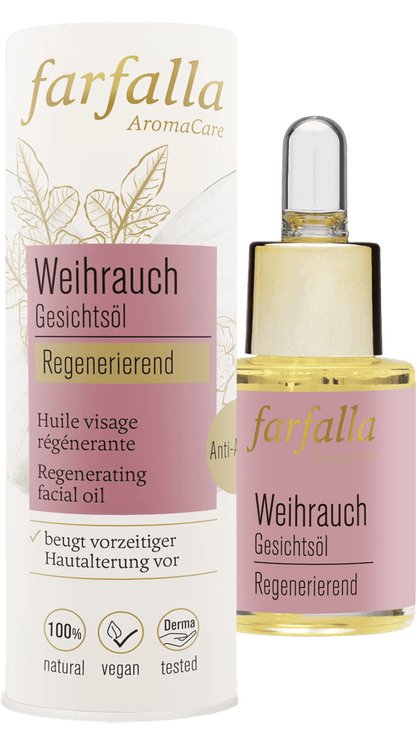 Farfalla Gesichtsöl Weihrauch, regenerierend 15 ml - Farfalla