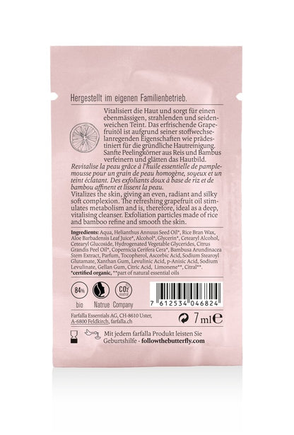 Farfalla Grapefruit Reinigung, Sanftes Peeling 7 ml - Farfalla