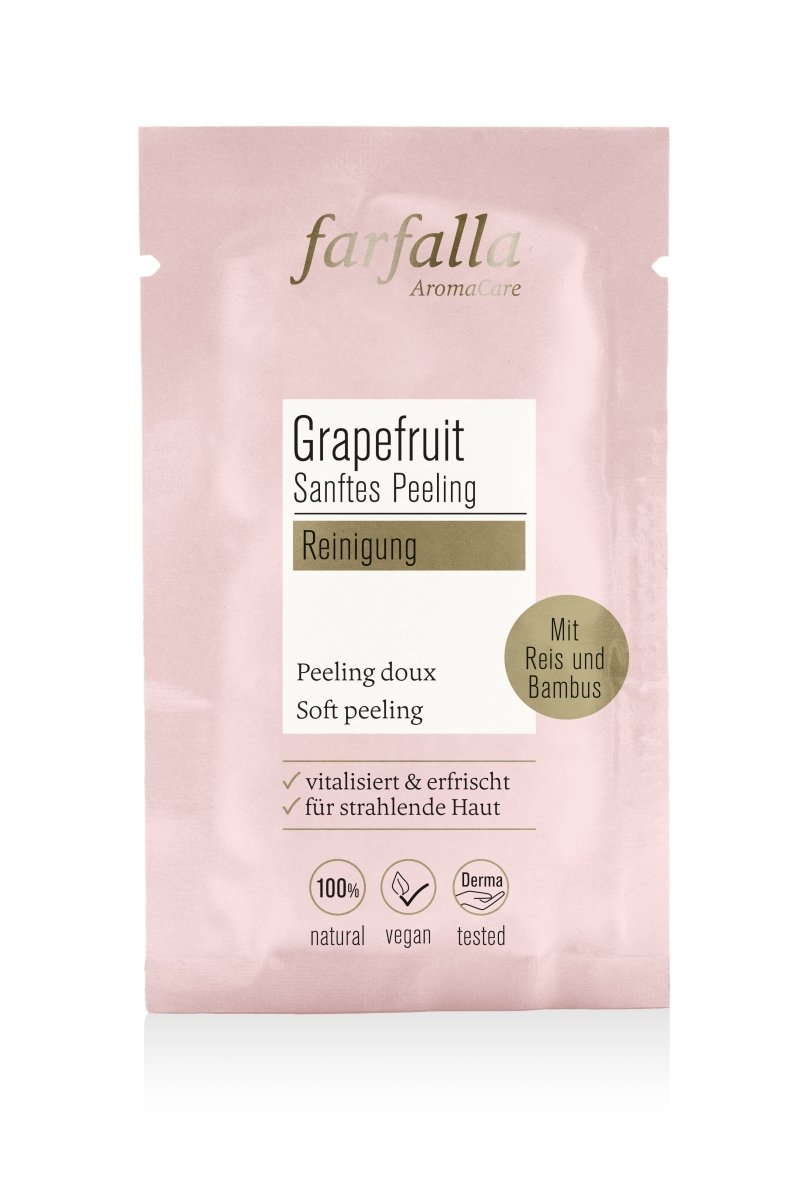 Farfalla Grapefruit Reinigung, Sanftes Peeling 7 ml - Farfalla