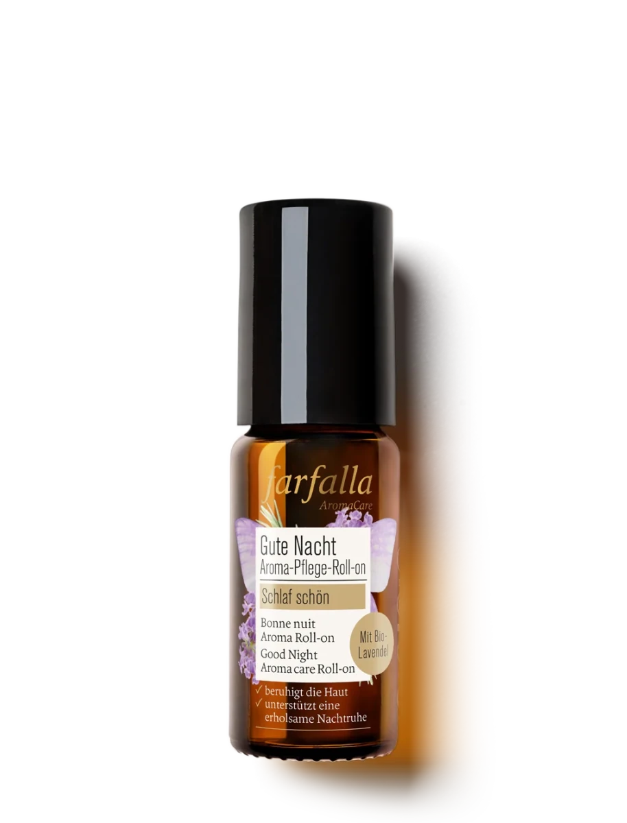 Farfalla – Gute Nacht Aroma-Pflege-Roll-on, Schlaf schön, 10 ml - Farfalla