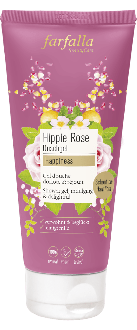 Farfalla – Hippie Rose Happiness Duschgel, 200 ml - Farfalla