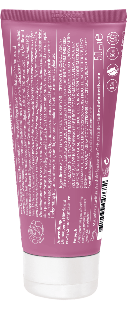 Farfalla – Hippie Rose Happiness Handcreme, 50 ml - Farfalla