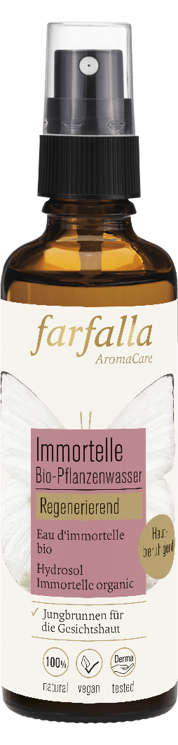 Farfalla – Immortelle Bio-Pflanzenwasser, regenerierend, 75 ml - Farfalla