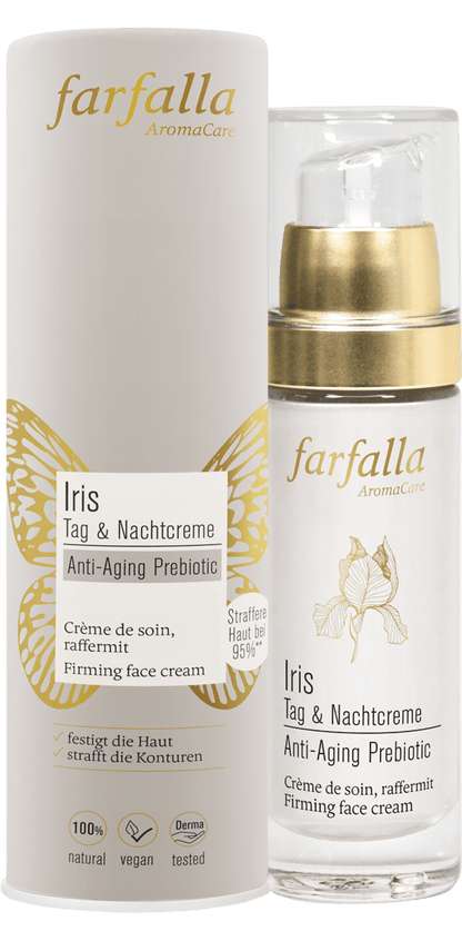 Farfalla Iris Anti-Ageing Prebiotic, Tag & Nachtcreme, 30ml - Farfalla