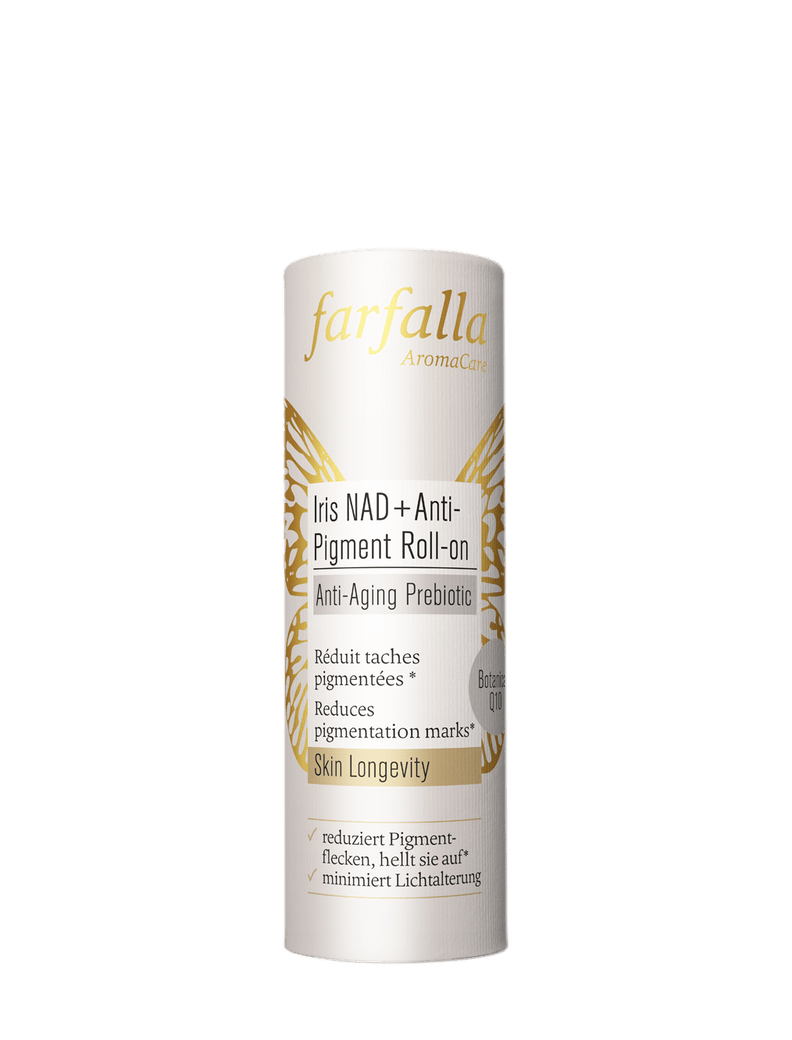 Farfalla Iris NAD+ Anti-Pigment Roll-on, Anti-Aging Prebiotic 10 ml - Farfalla