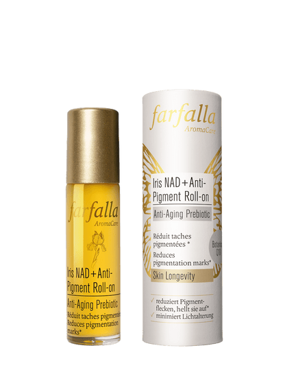 Farfalla Iris NAD+ Anti-Pigment Roll-on, Anti-Aging Prebiotic 10 ml - Farfalla