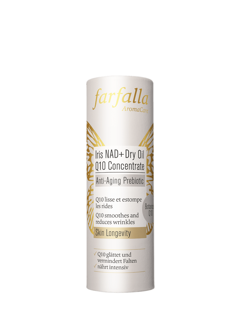 Farfalla Iris NAD+ Dry Oil Q10 Concentrate, Anti-Aging Prebiotic 15 ml - Farfalla