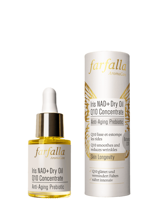 Farfalla Iris NAD+ Dry Oil Q10 Concentrate, Anti-Aging Prebiotic 15 ml - Farfalla
