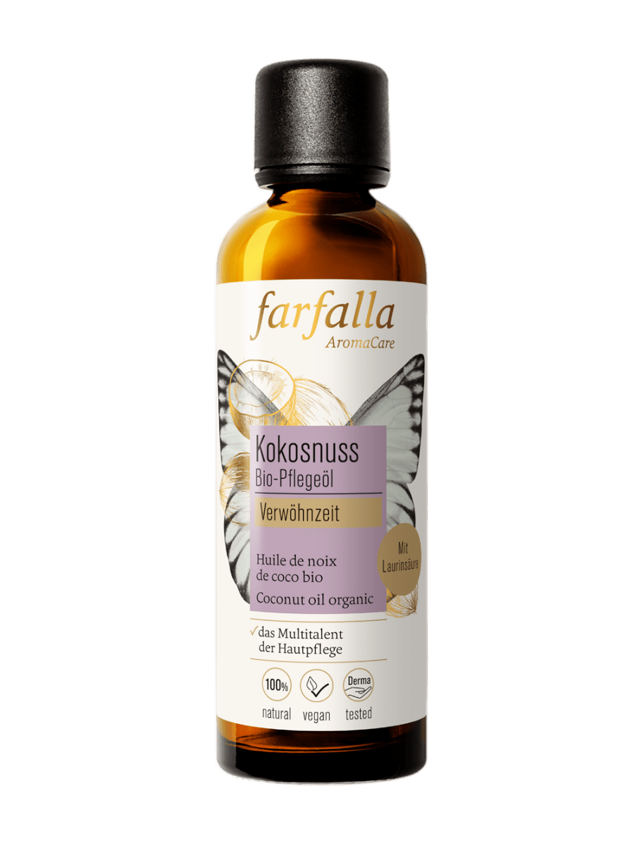 Farfalla – Kokosnuss Bio-Pflegeöl, Verwöhnzeit, 75 ml - Farfalla