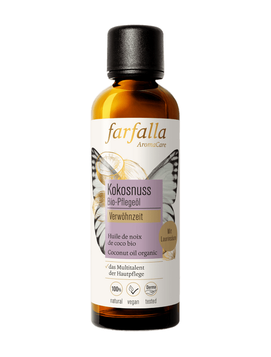 Farfalla – Kokosnuss Bio-Pflegeöl, Verwöhnzeit, 75 ml - Farfalla