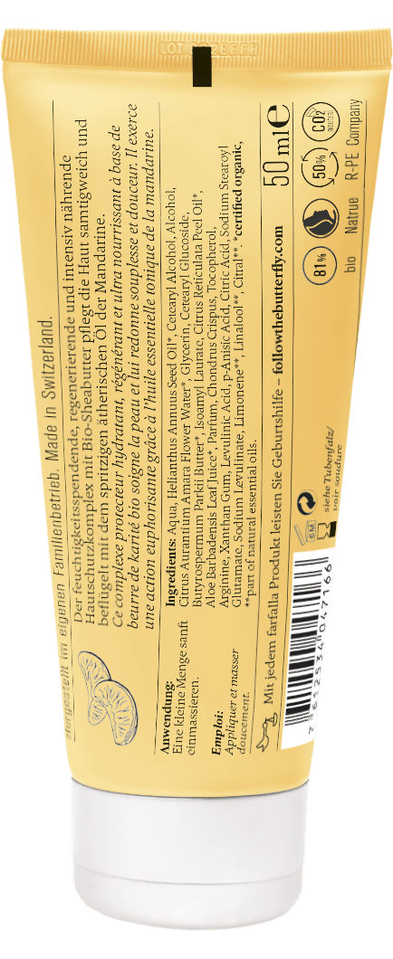 Farfalla – Mandarine Carpe Diem Feuchtigkeitsspendende Handcreme, 50 ml - Farfalla