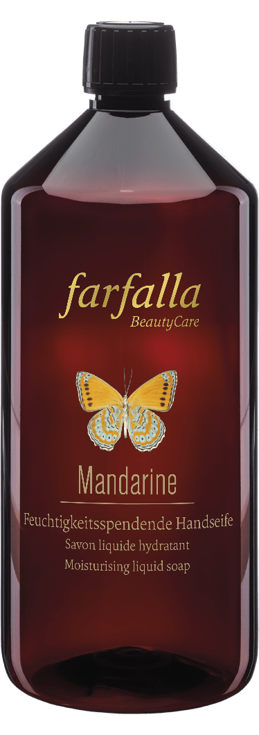Farfalla – Mandarine Carpe Diem Feuchtigkeitsspendende Handseife, 1000 ml - Farfalla