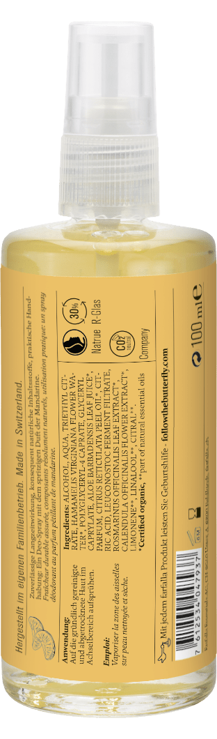 Farfalla – Mandarine Deo-Spray, 100 ml - Farfalla