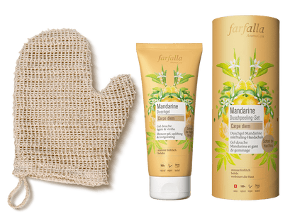 Farfalla Mandarine Duschpeeling-Set 200 ml - Farfalla
