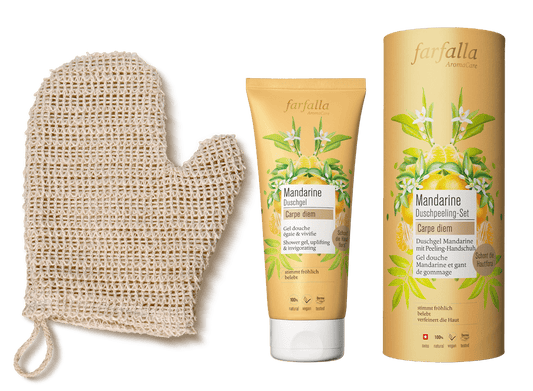 Farfalla Mandarine Duschpeeling-Set 200 ml - Farfalla