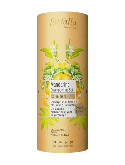 Farfalla Mandarine Duschpeeling-Set 200 ml - Farfalla