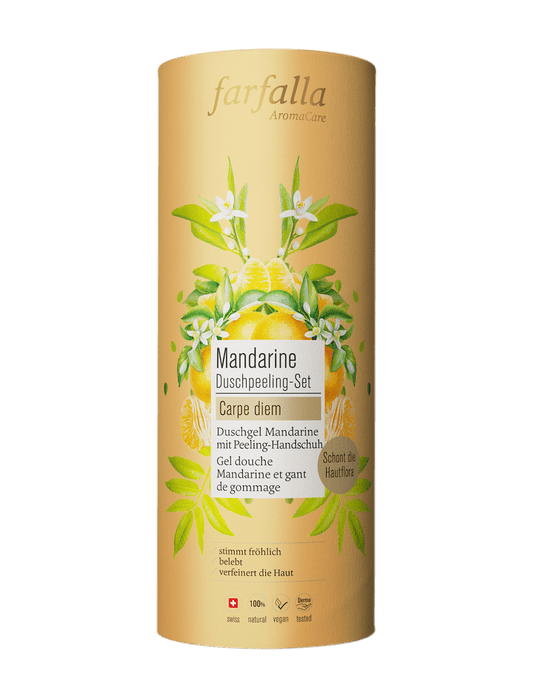 Farfalla Mandarine Duschpeeling-Set 200 ml - Farfalla