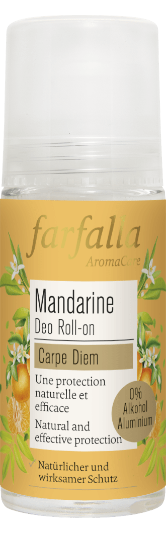 Farfalla – Mandarine, Zitrusfrischer Deo Roll-on, 50 ml - Farfalla