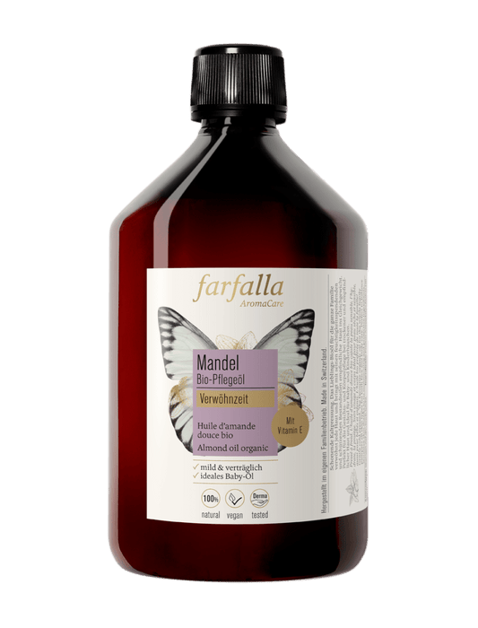 Farfalla – Mandel Bio-Pflegeöl, Verwöhnzeit, 500 ml - Farfalla