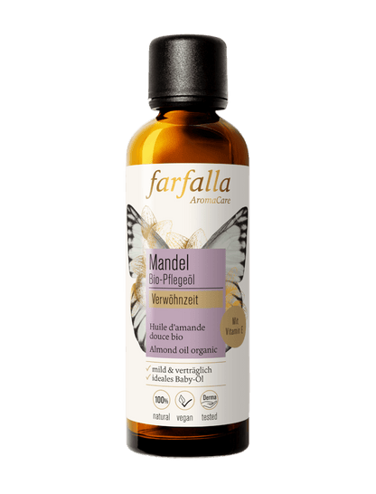 Farfalla – Mandel Bio-Pflegeöl, Verwöhnzeit, 75 ml - Farfalla