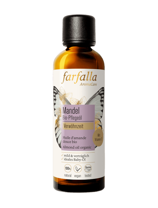 Farfalla – Mandel Bio-Pflegeöl, Verwöhnzeit, 75 ml - Farfalla