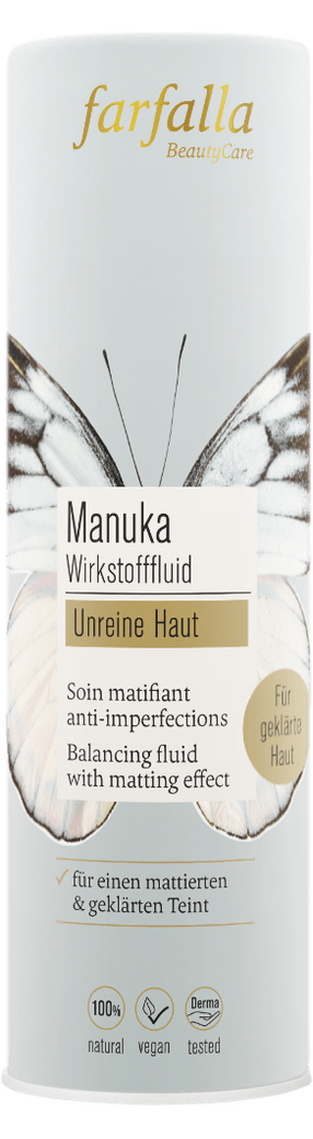 Farfalla Manuka Unreine Haut, Mattierendes Wirkstofffluid 30 ml - Farfalla