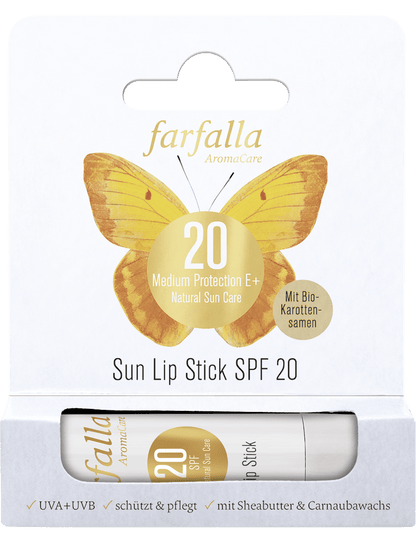 Farfalla Medium Protection E+ Sun Lip Stick SPF 20, 4,6 g - Farfalla