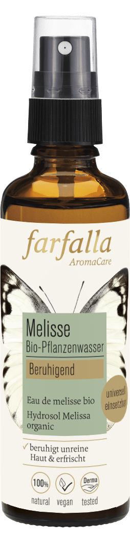 Farfalla – Melisse Bio-Pflanzenwasser, beruhigend, 75 ml - Farfalla