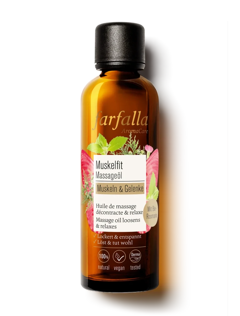 Farfalla – Muskeln & Gelenke, Muskelfit Massageöl, 75 ml - Farfalla