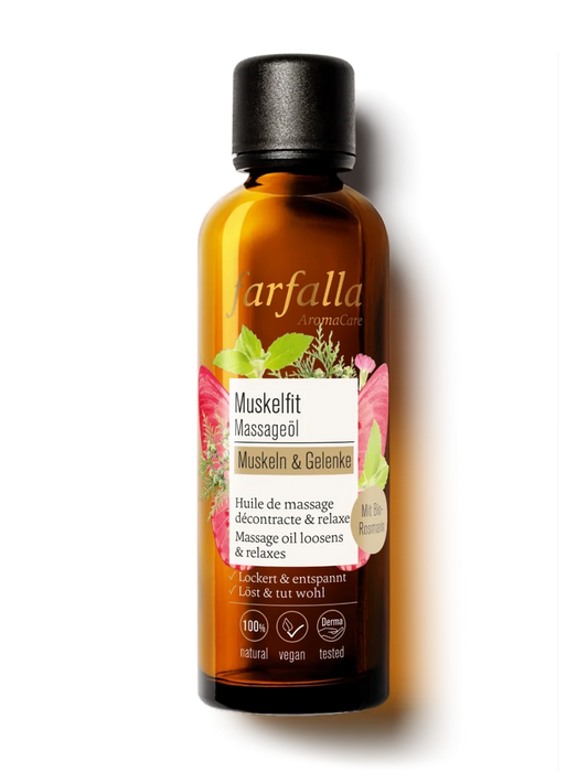 Farfalla – Muskeln & Gelenke, Muskelfit Massageöl, 75 ml - Farfalla