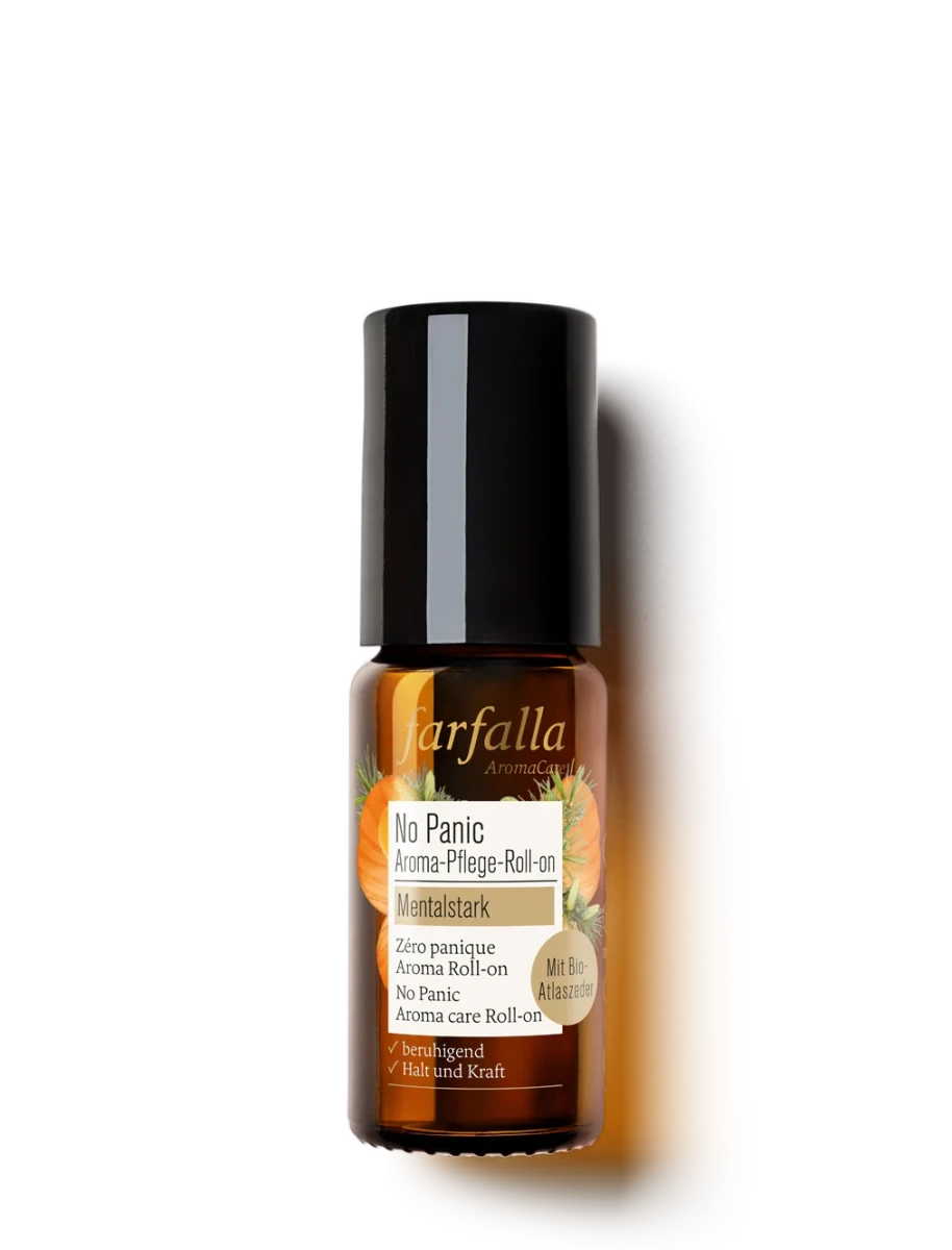 Farfalla – No panic Aroma-Pflege-Roll-on, Mentalstark, 10 ml - Farfalla