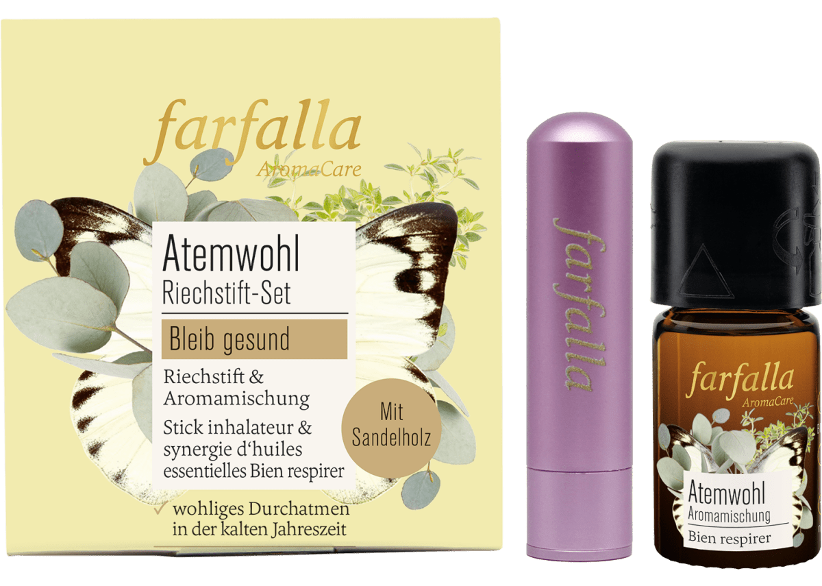 Farfalla Riechstift Set Atemwohl, Bleib gesund - Farfalla