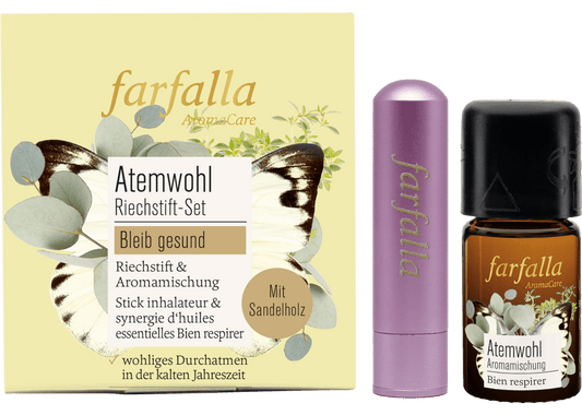 Farfalla Riechstift Set Atemwohl, Bleib gesund - Farfalla