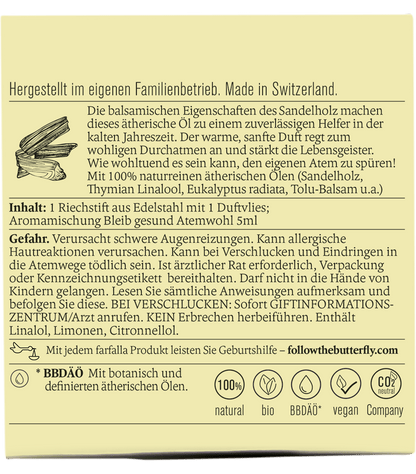 Farfalla Riechstift Set Atemwohl, Bleib gesund - Farfalla