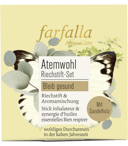 Farfalla Riechstift Set Atemwohl, Bleib gesund - Farfalla