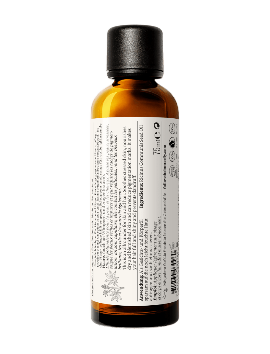 Farfalla – Rizinus Bio-Pflegeöl, regenerierend, 75 ml - Farfalla