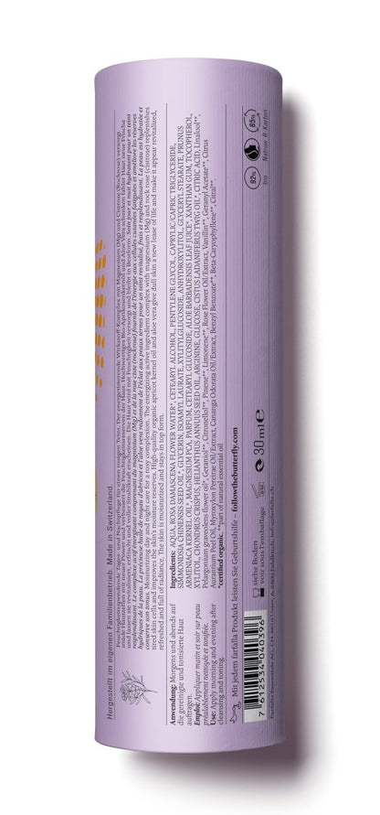 Farfalla - Rockrose Mg+ Energizing Face Cream, Hydro Skinergy, 30ml - Farfalla