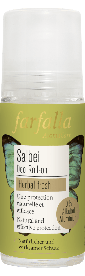 Farfalla – Salbei, Kräuterfrischer Deo Roll-on, 50 ml - Farfalla
