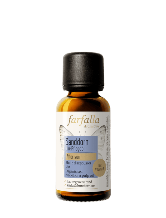Farfalla – Sanddornfruchtfleisch Bio-Pflegeöl, after sun, 30 ml - Farfalla