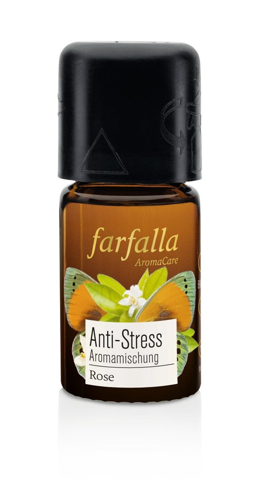 Farfalla – Sanft entspannt, Rose, Anti-Stress Aromamischung, 5 ml - Farfalla