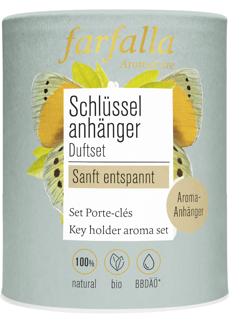 Farfalla Schlüsselanhänger Duftset Sanft entspannt - Farfalla