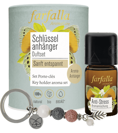 Farfalla Schlüsselanhänger Duftset Sanft entspannt - Farfalla