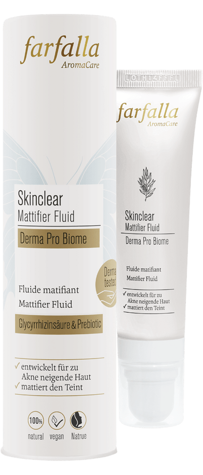 Farfalla Skinclear Mattifier Fluid, Derma Pro Biome, 30ml - Farfalla