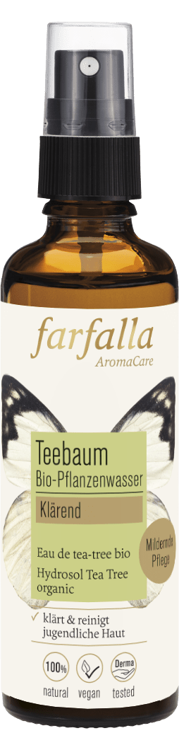 Farfalla – Teebaum Bio-Pflanzenwasser, klärend, 75 ml - Farfalla