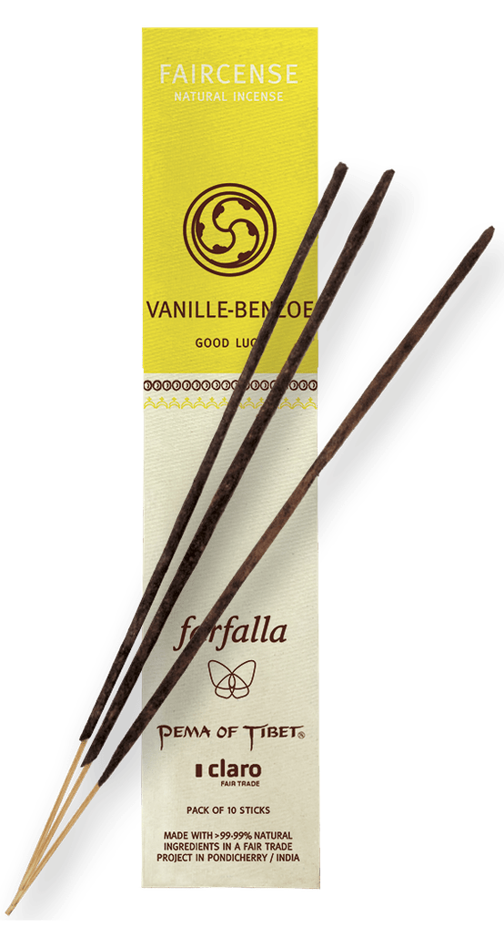 Farfalla Vanille/Benzoe / Good Luck, Faircense Räucherstäbchen - Farfalla