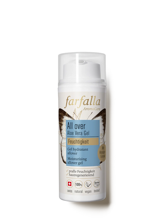 Farfalla – Aloe Vera, Feuchtigkeitsspendendes Allover-Gel, 50 ml, Feuchtigkeit