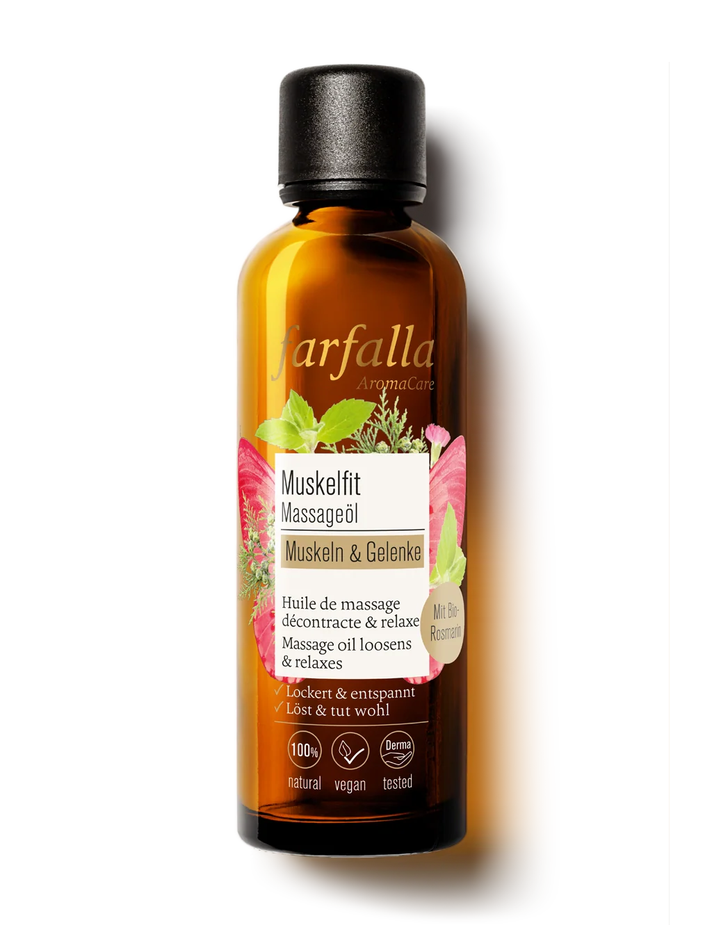 Farfalla – Muskeln & Gelenke, Muskelfit Massageöl, 75 ml