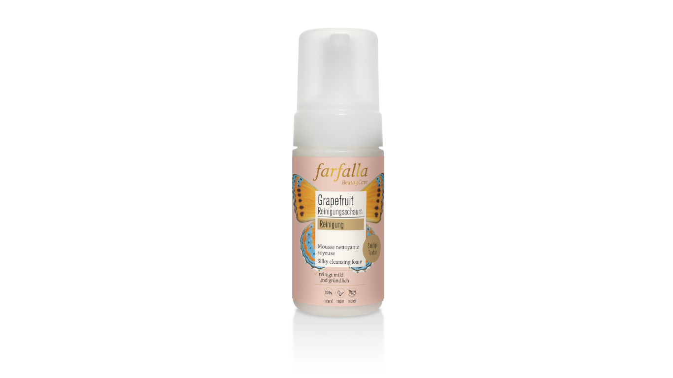 Farfalla Grapefruit Reinigung, Seidiger Reinigungsschaum 120 ml